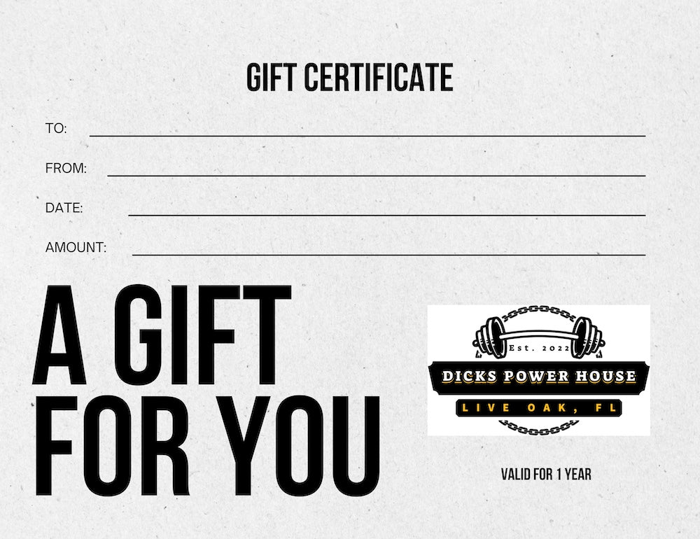 Dicks Powerhouse Apparel gift card